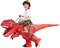 GOOSH Inflatable Dinosaur Costumes for Kids and Adults T Rex Blow Up Ride on Dino Outfits